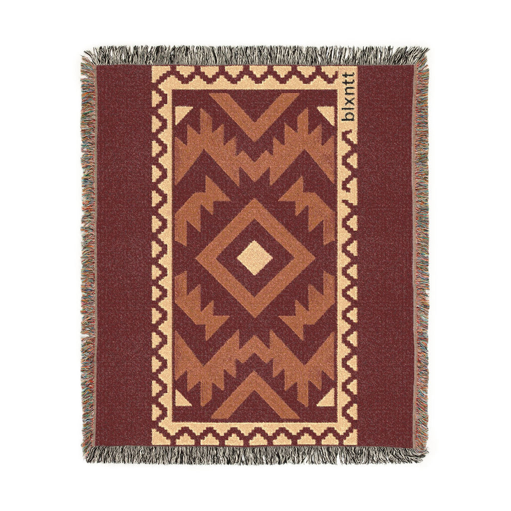 BLXNTT Red Hippie Woven Blanket #2