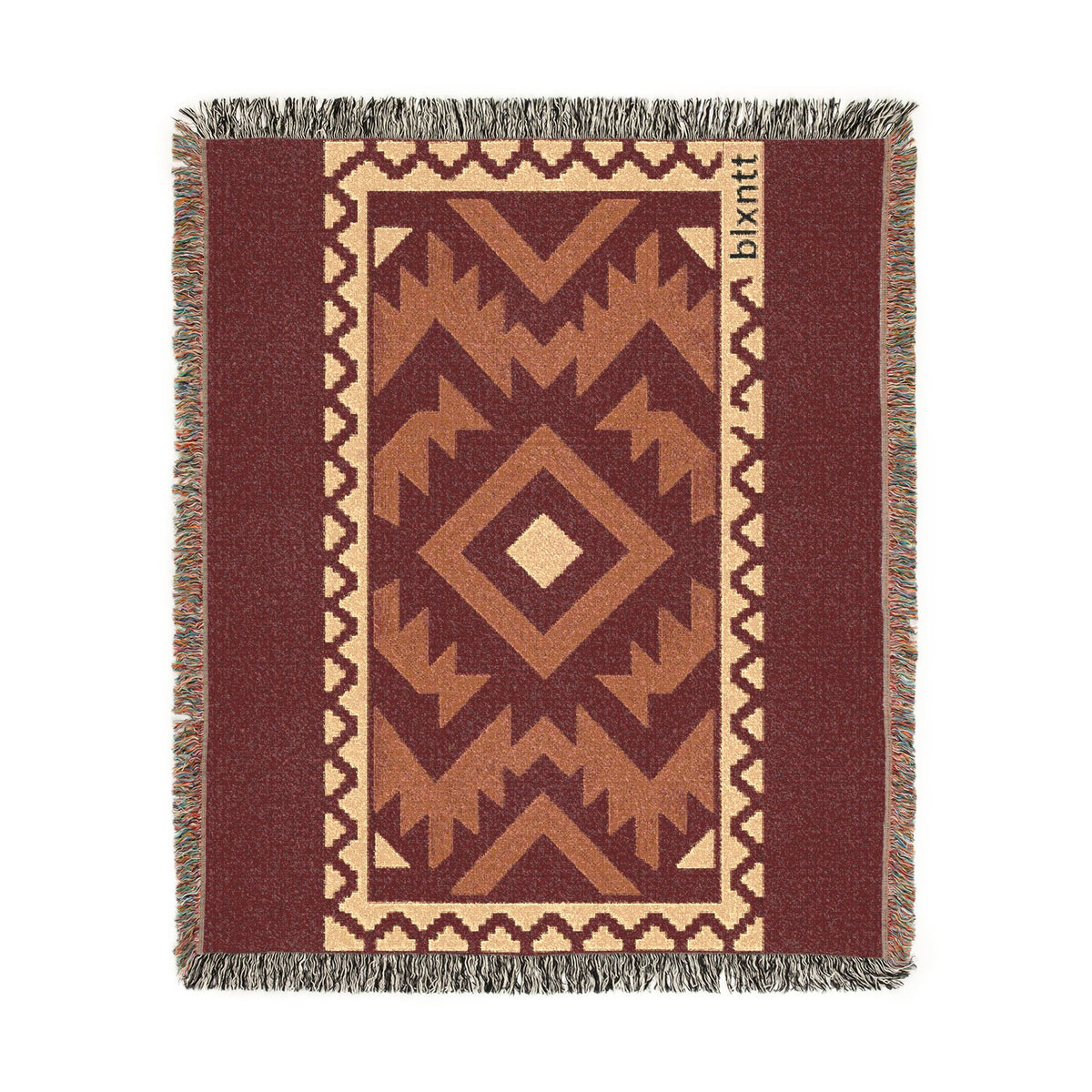BLXNTT Red Hippie Woven Blanket #2