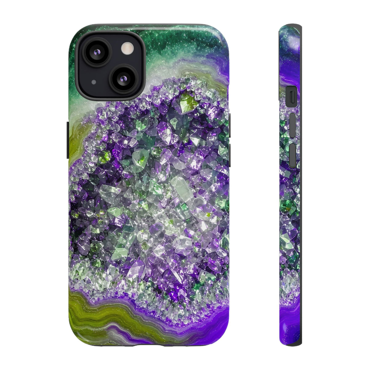 Geode Core - Ruby Emerald Phone Case