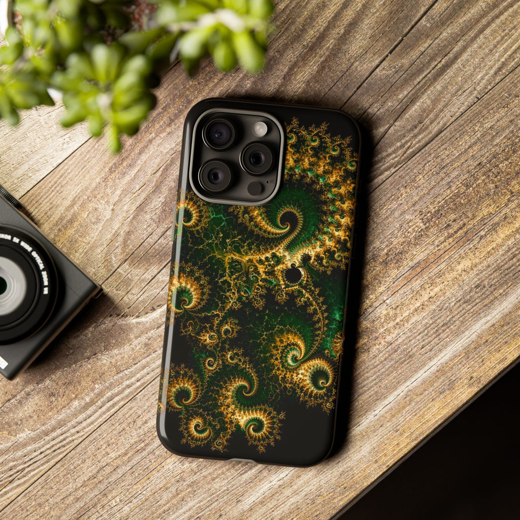 Copper Infinity - Emerald & Gold Phone Case