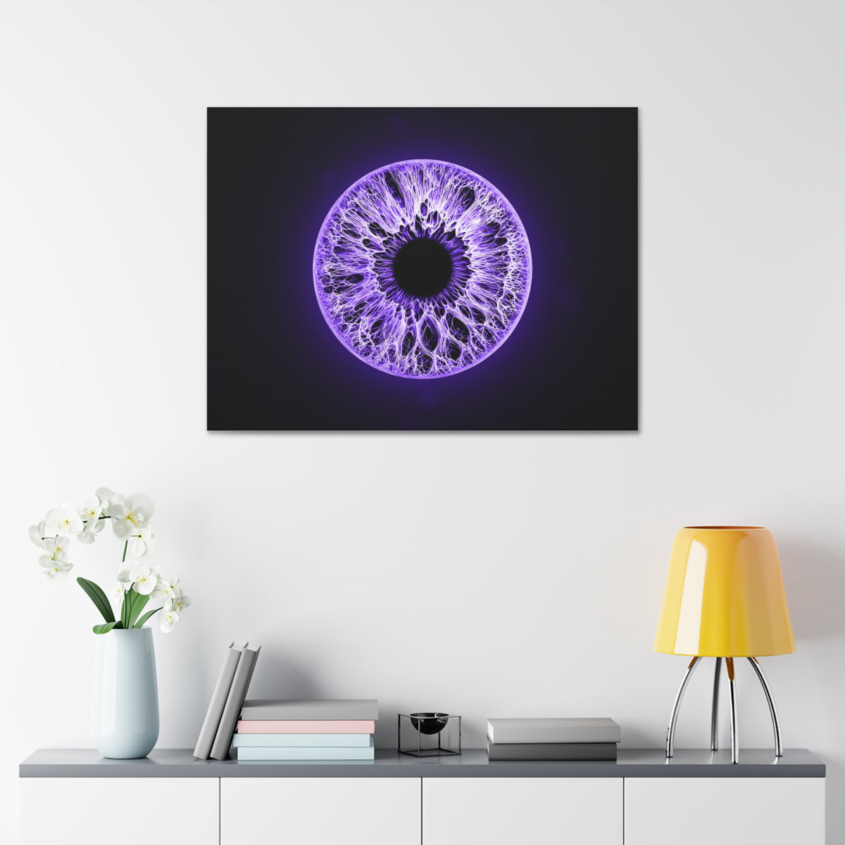 BLXNTT Iris – Lace Web Ultraviolet Glossy Canvas