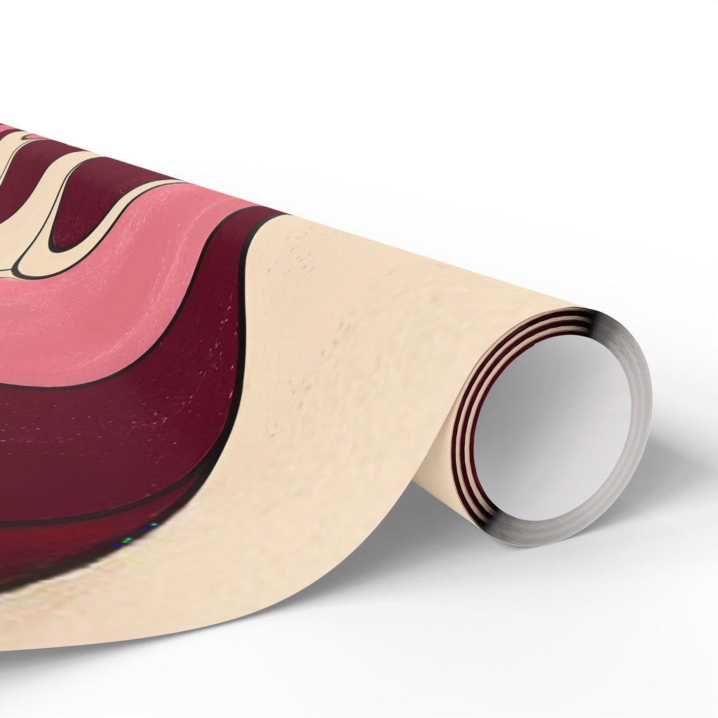 Fillmore Flow - Burgundy & Blush Wrapping Paper