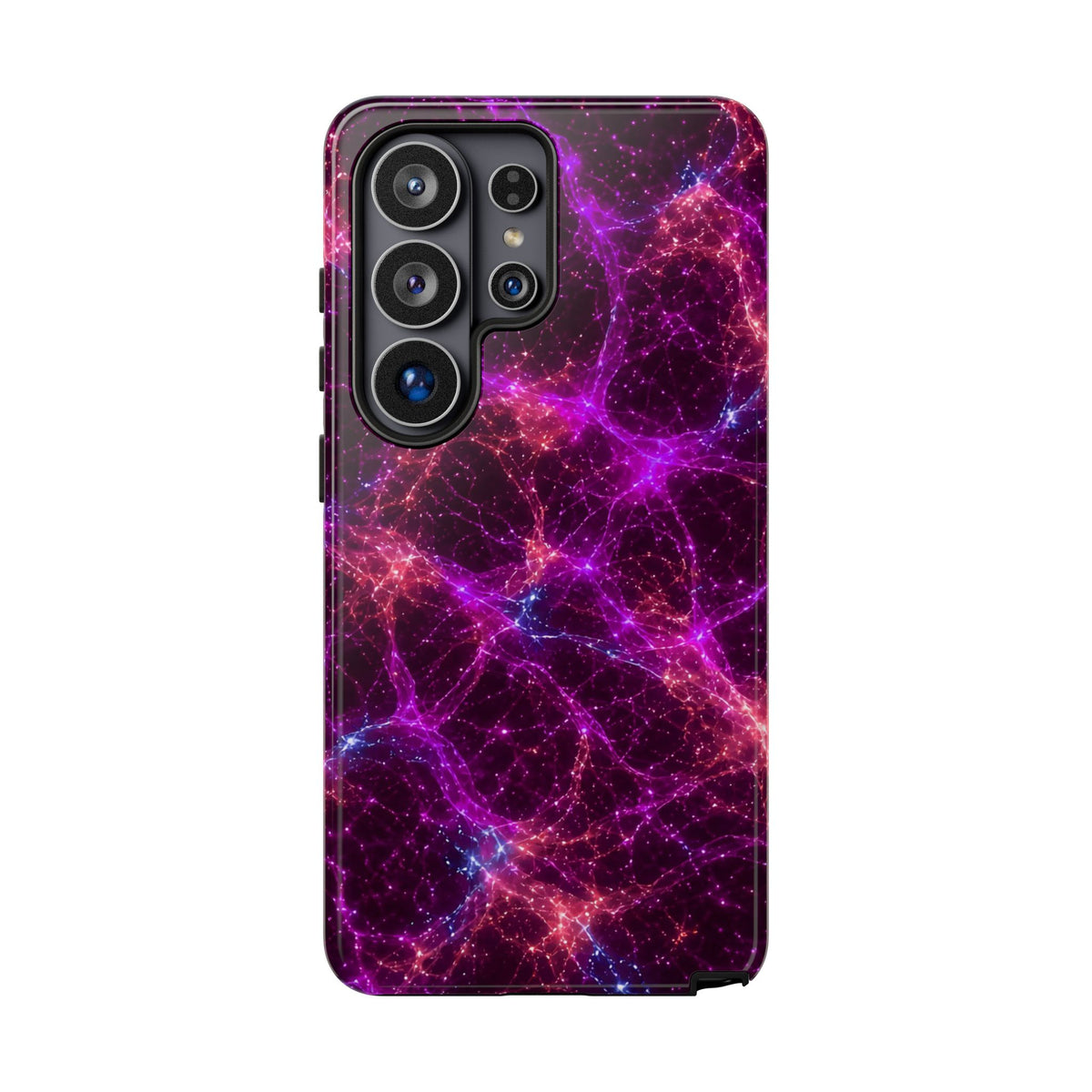 Neon Mycelium - Ember Orchid Phone Case