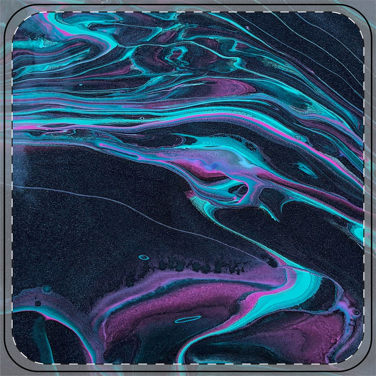 BLXNTT Midnight Pour Square Coaster
