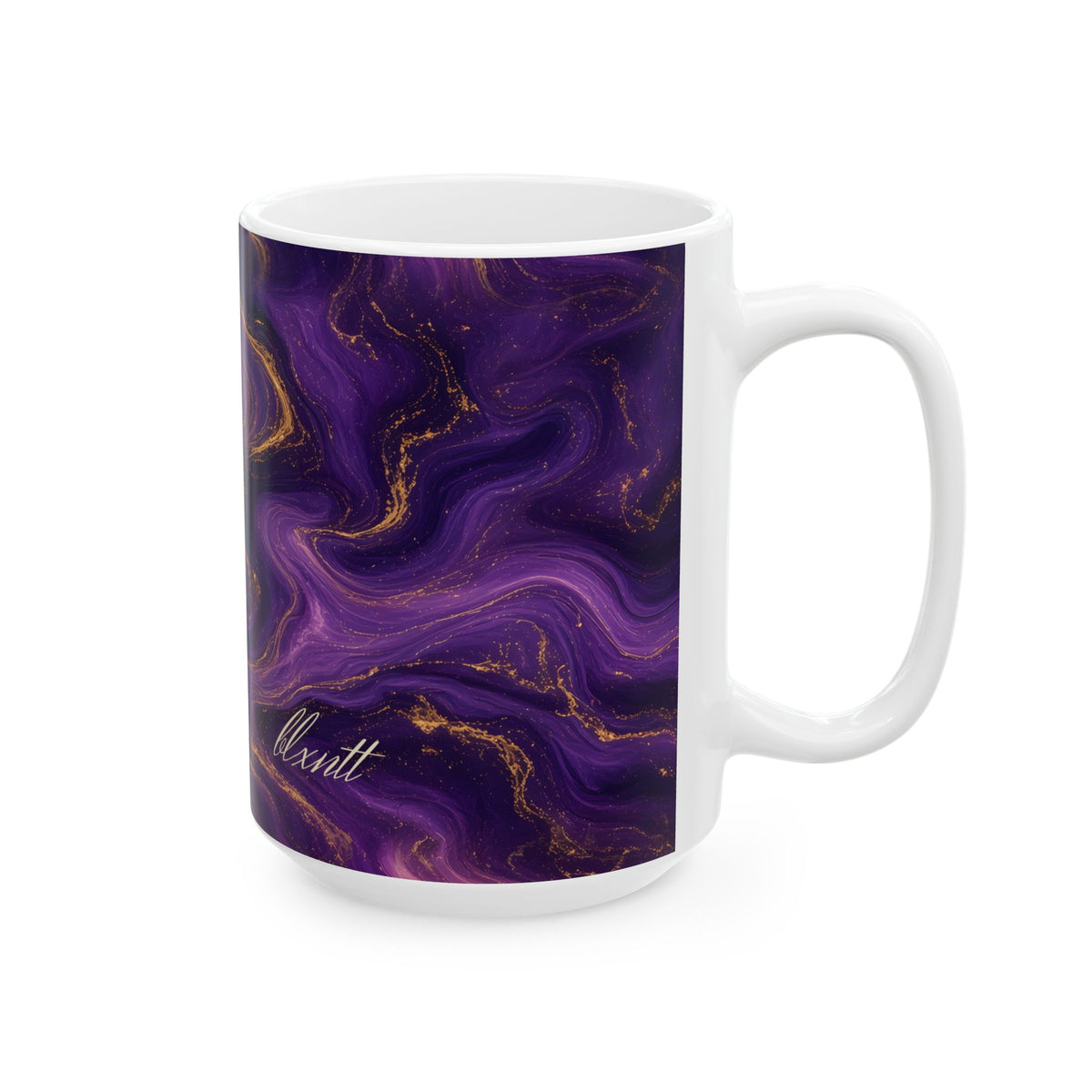 Royal Purple Marble Mug