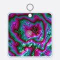 Neon Agate Acrylic Keychain