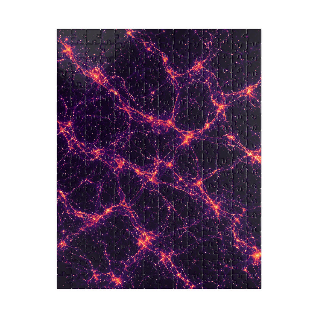 Neon Mycelium - Sunset Synapse Jigsaw Puzzle