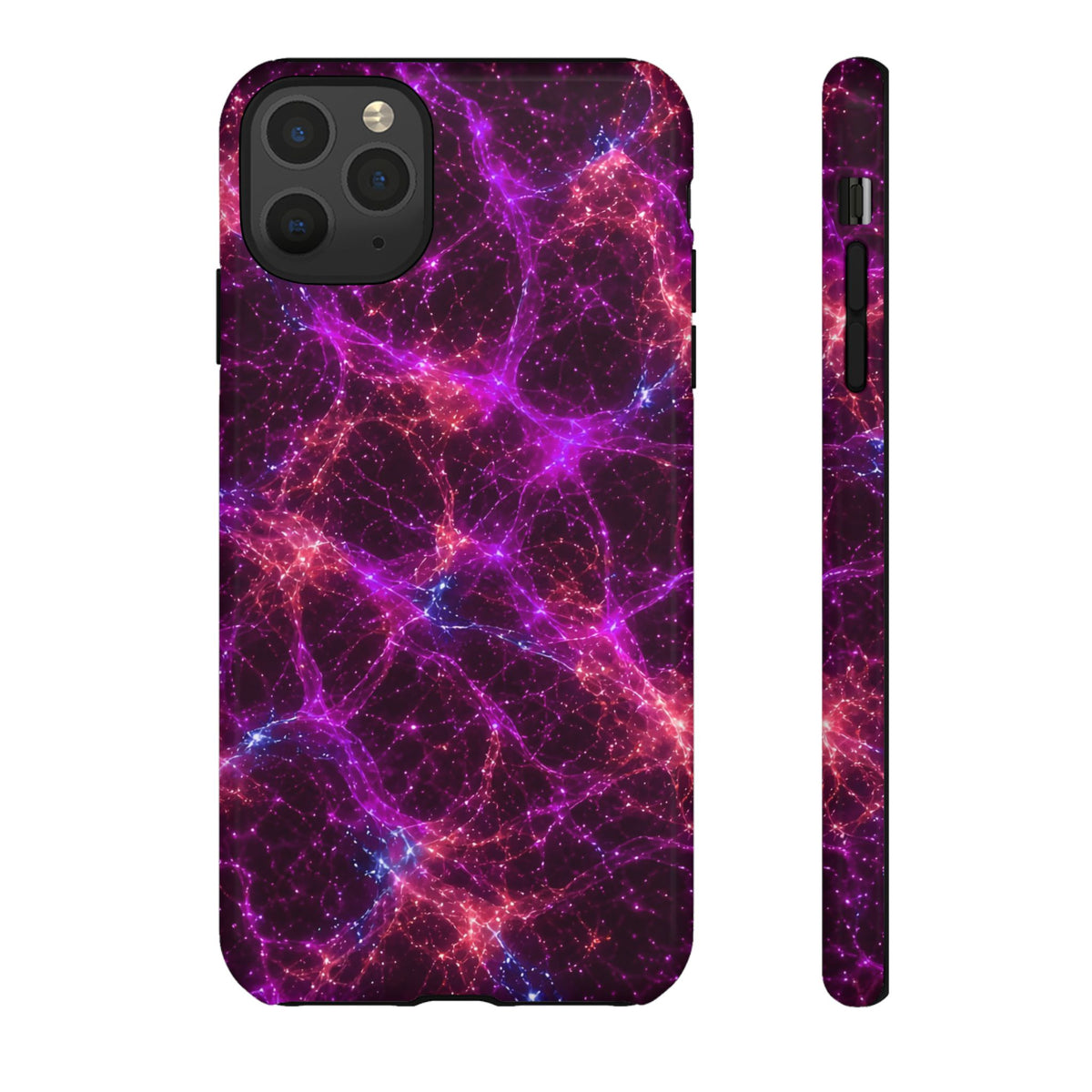 Neon Mycelium - Ember Orchid Phone Case