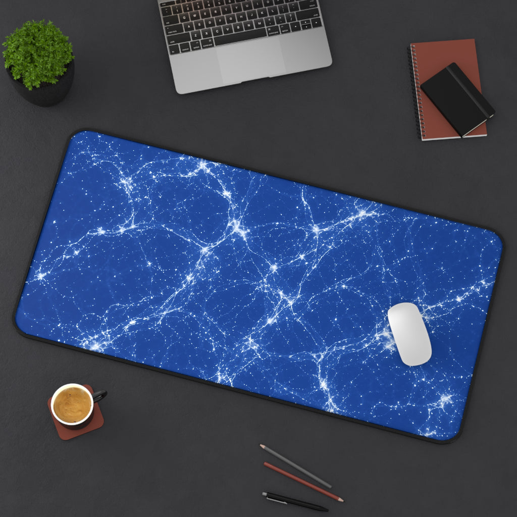 Neon Mycelium - Blueprint Desk Mat