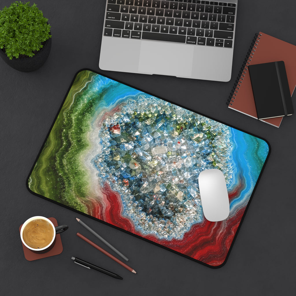 Geode Core - Lagoon Desk Mat