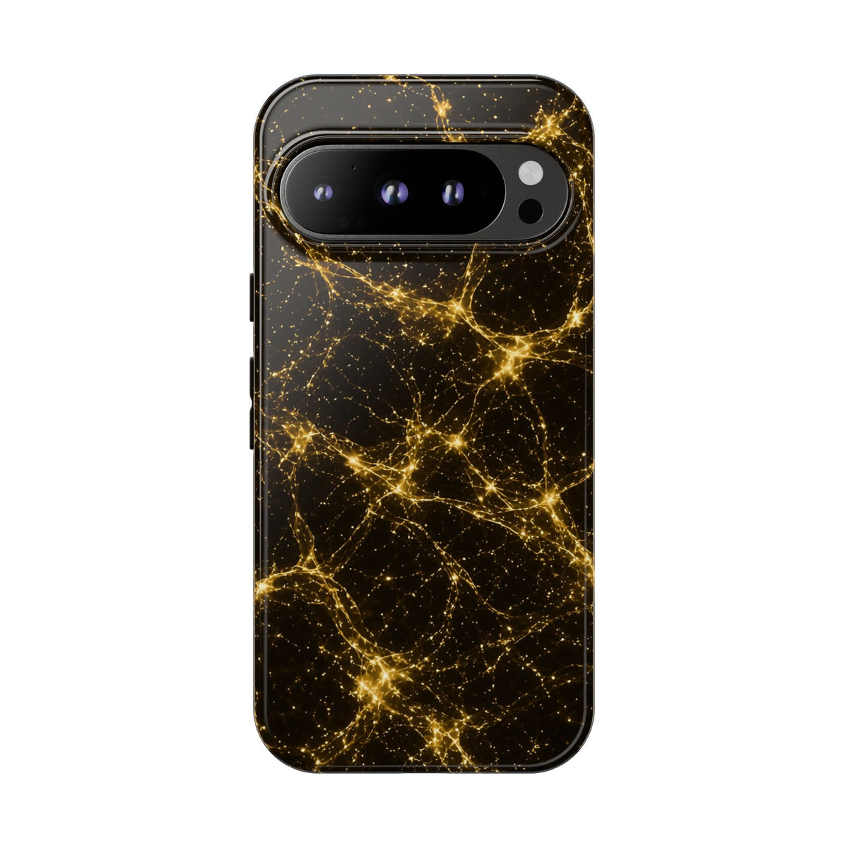 Neon Mycelium - Gold Filigree Phone Case