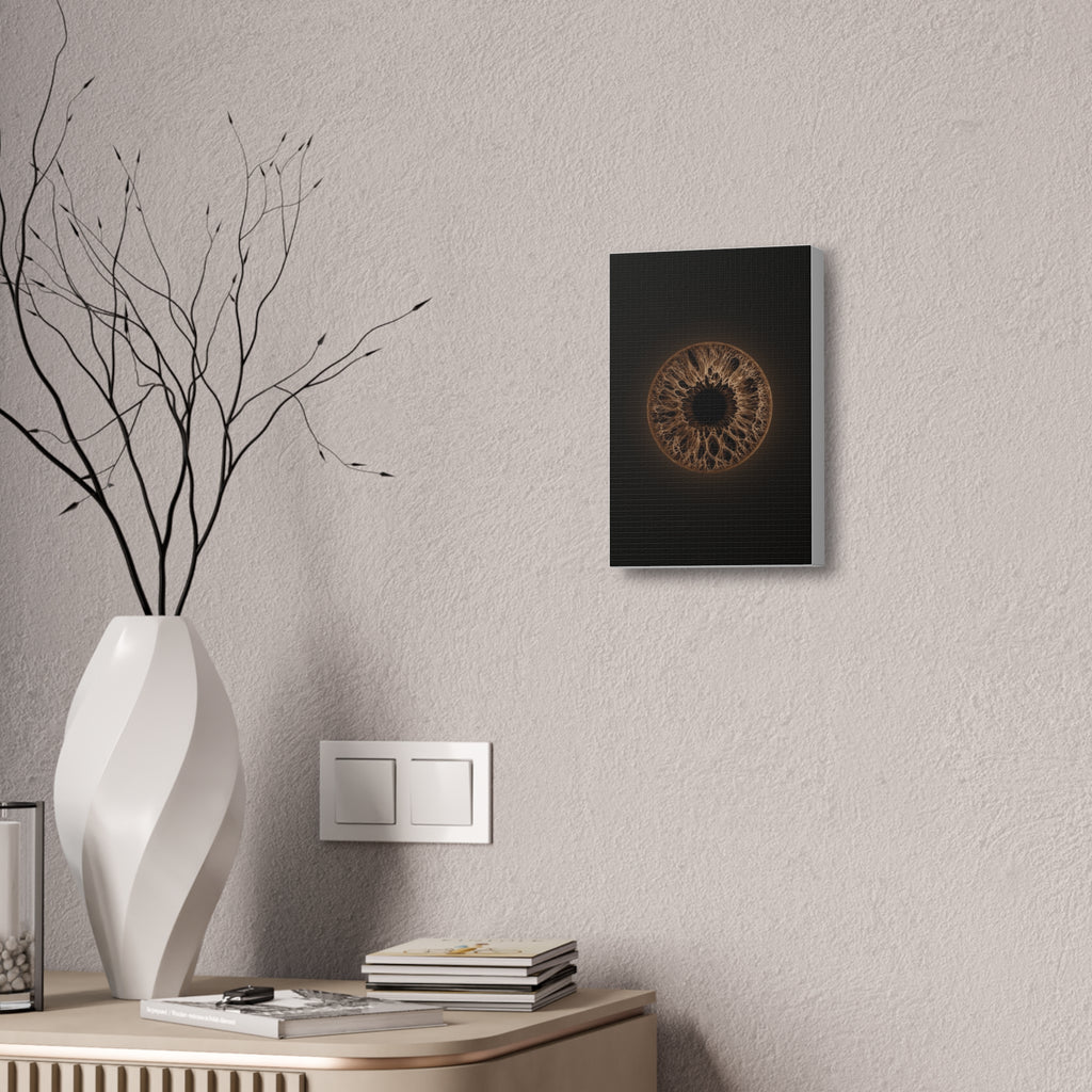BLXNTT Iris – Lace Web Dark Brown Glossy Canvas