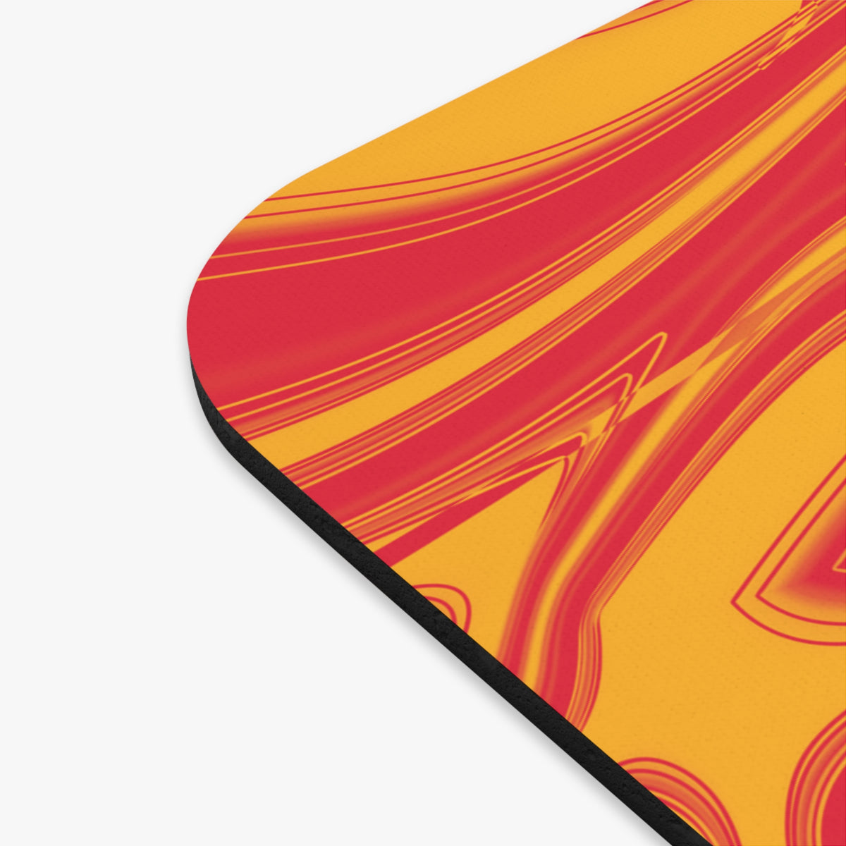 Red & Yellow Trippy Football Mouse Pad