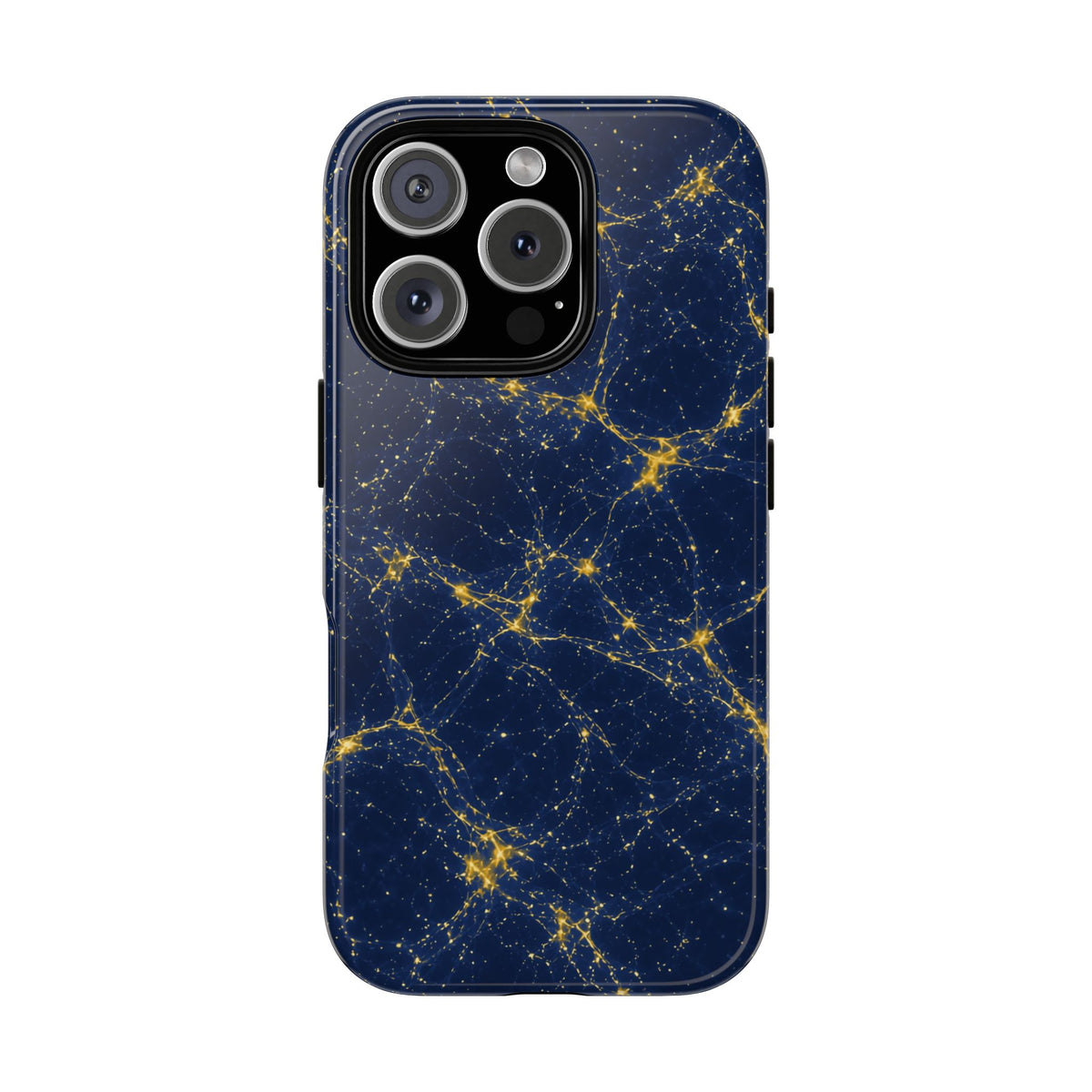 Neon Mycelium - Mustard Navy Phone Case