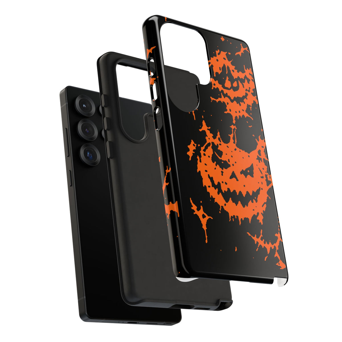 Orange Spiderweb Pumpkin Phone Case