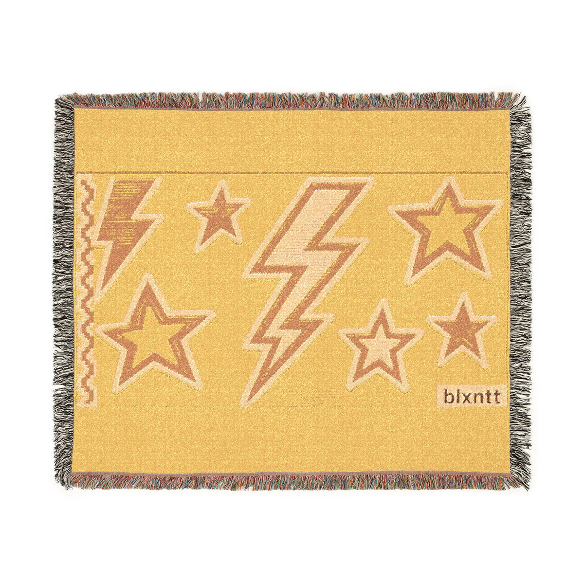 BLXNTT Yellow Hippie Woven Blanket #3