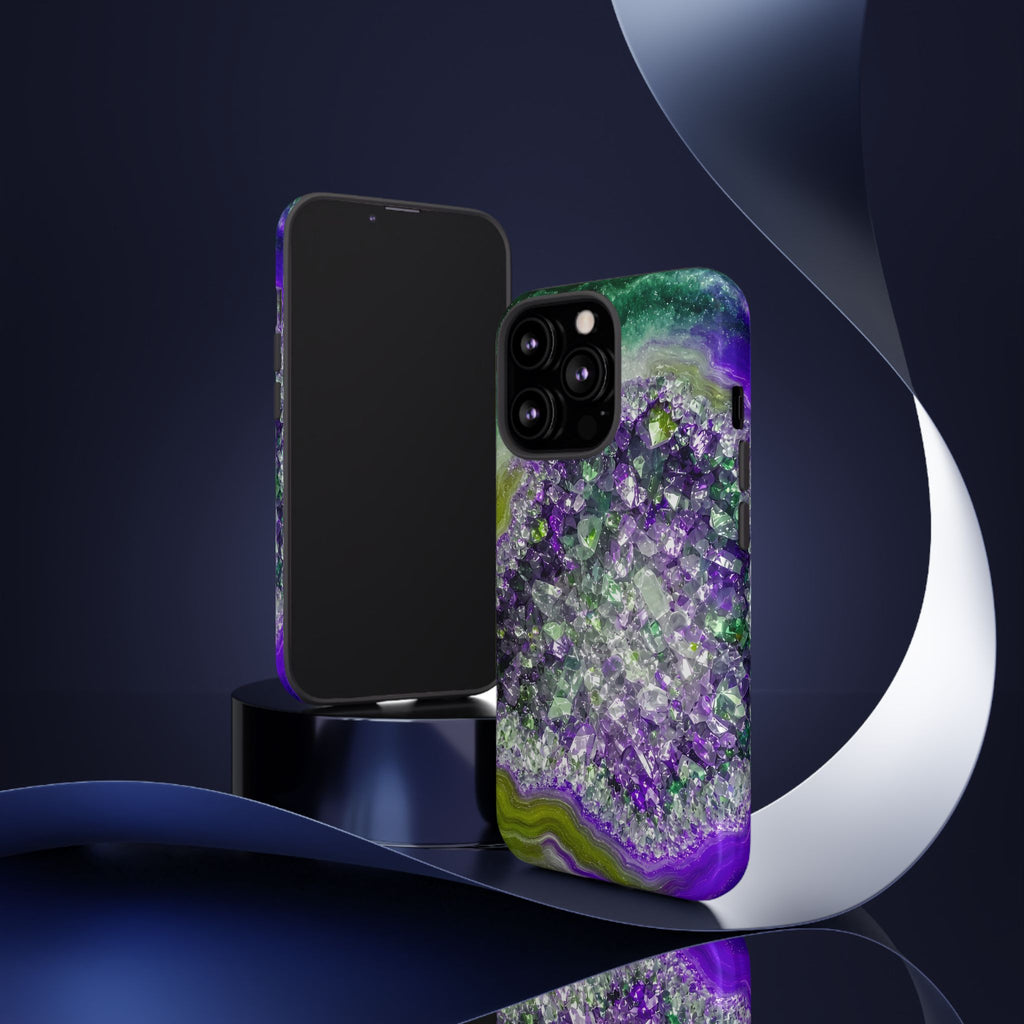 Geode Core - Ruby Emerald Phone Case