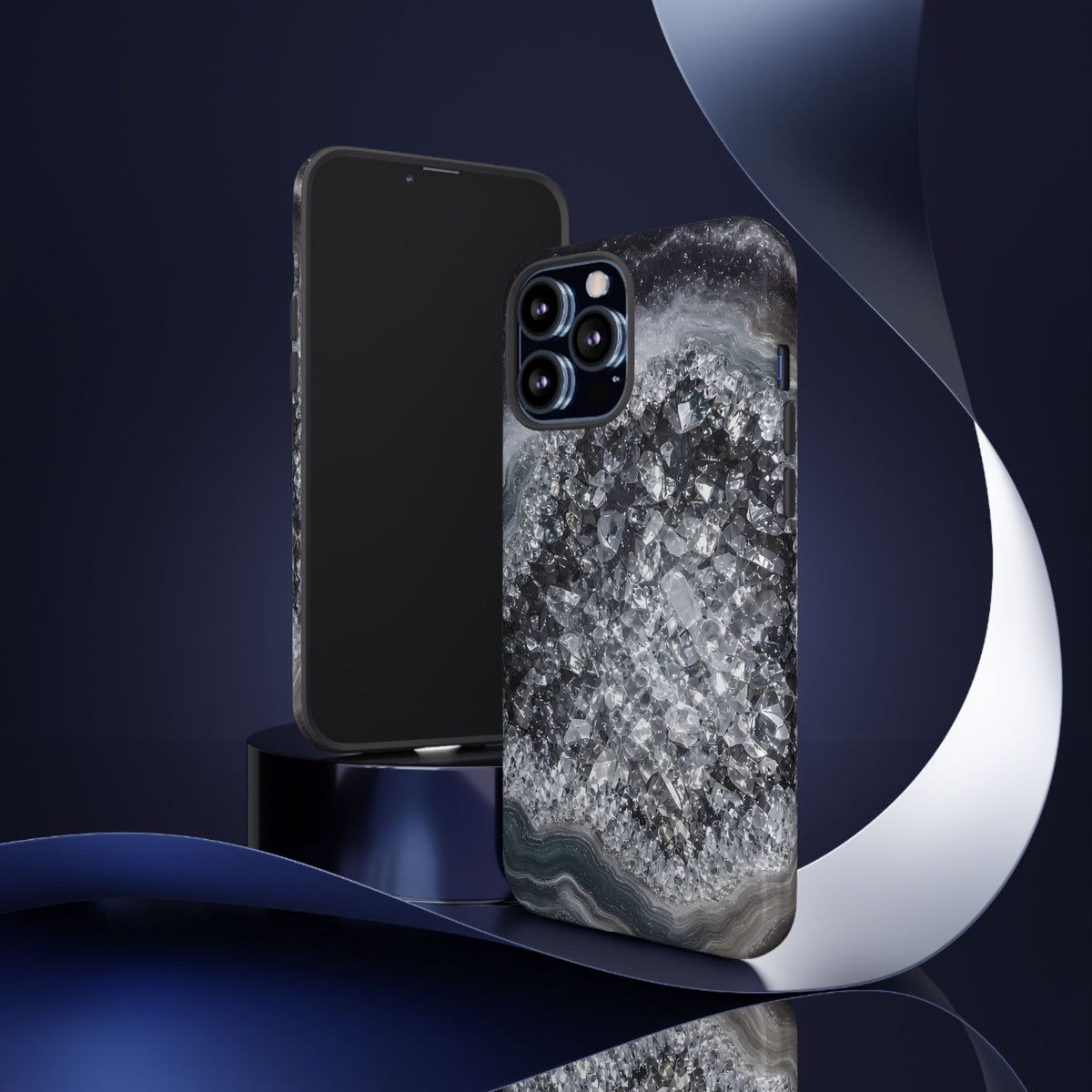 Geode Core - Silver Smoke Phone Case