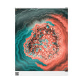 Geode Core - Coral Teal Wrapping Paper