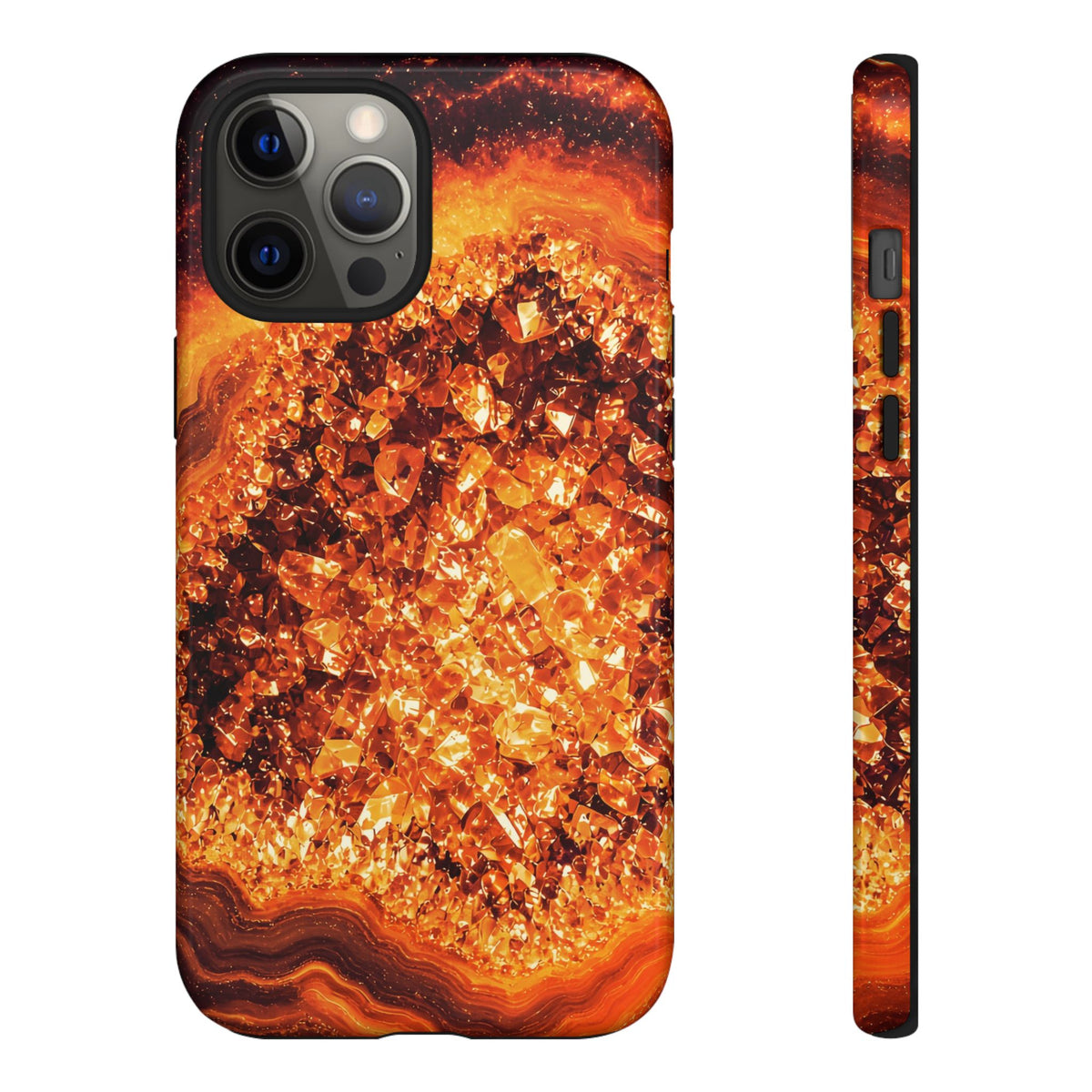 Geode Core - Molten Lava Phone Case