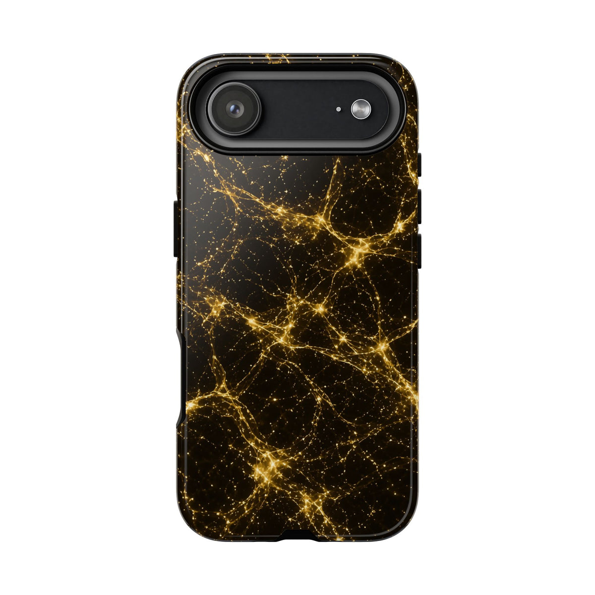 Neon Mycelium - Gold Filigree Phone Case
