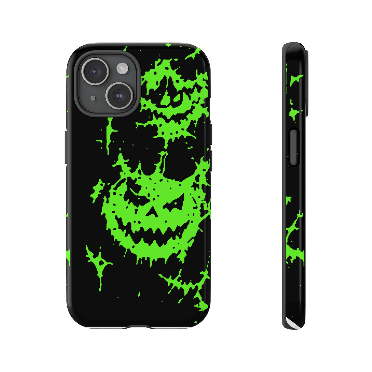 Green Spiderweb Pumpkin Phone Case