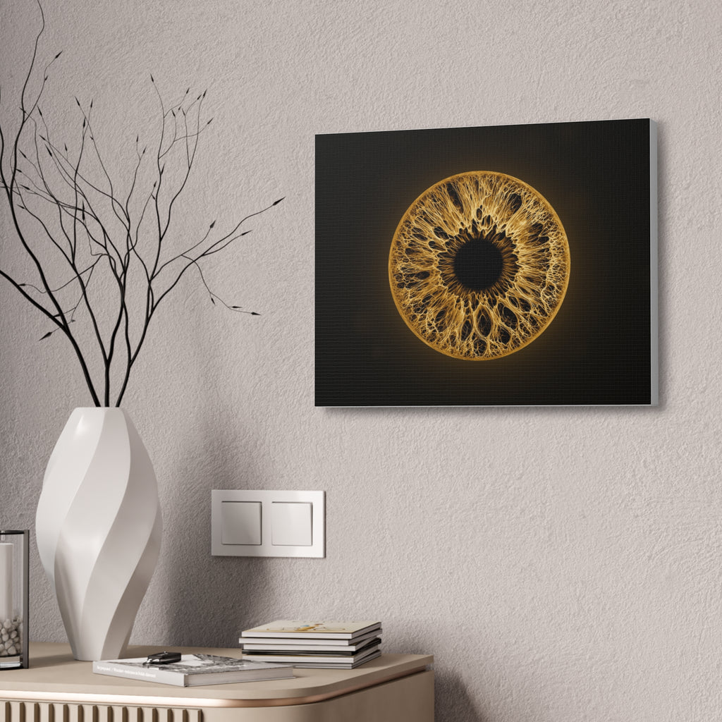 BLXNTT Iris – Lace Web Amber Glossy Canvas