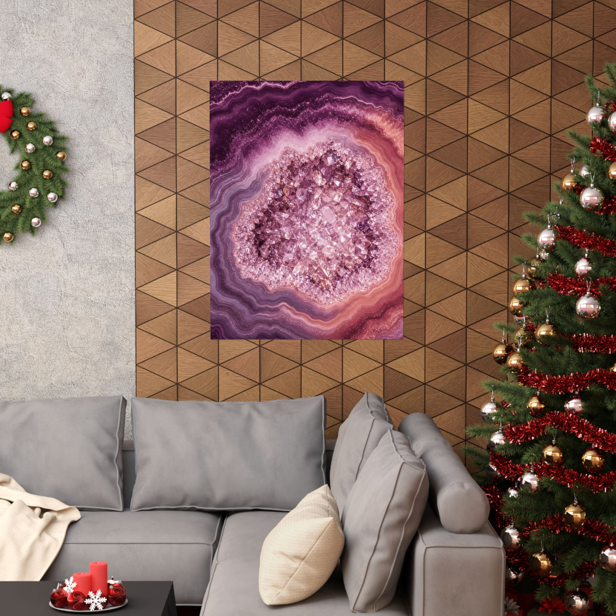 Geode Core - Rose Quartz Poster