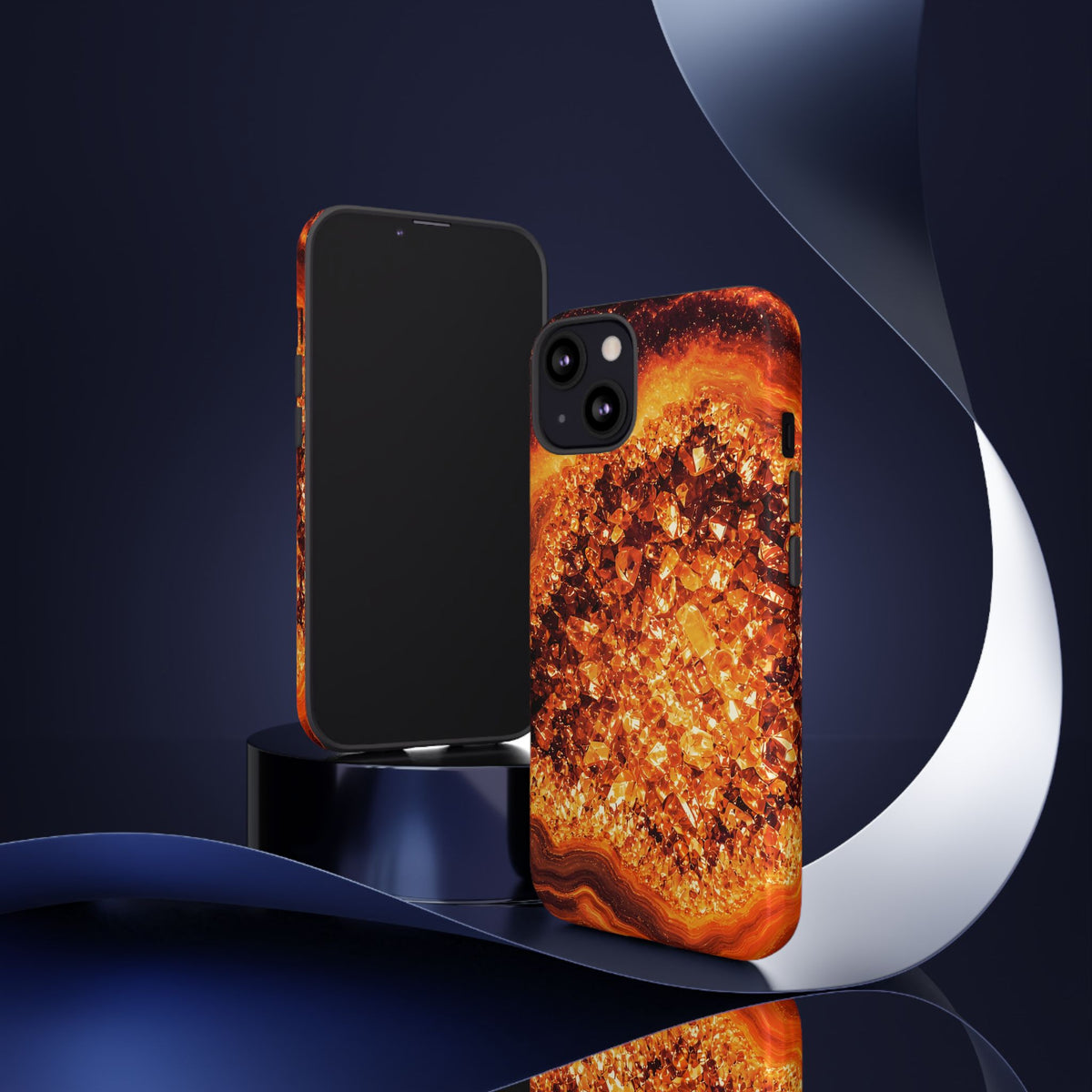Geode Core - Molten Lava Phone Case