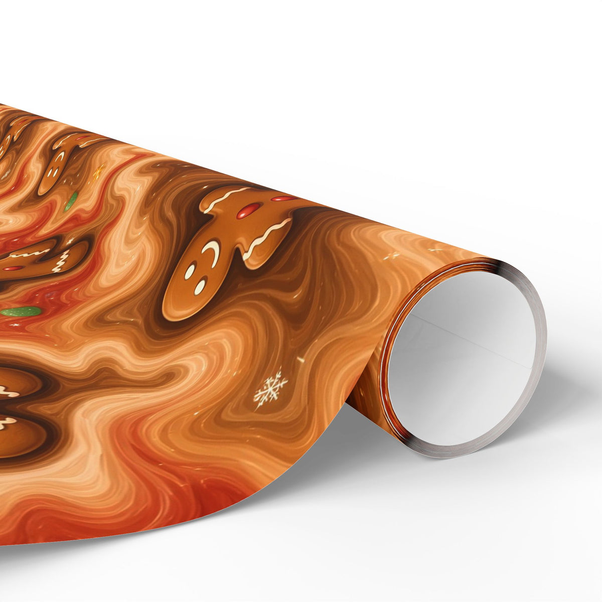 Gingerbread Trippy Christmas Wrapping Paper