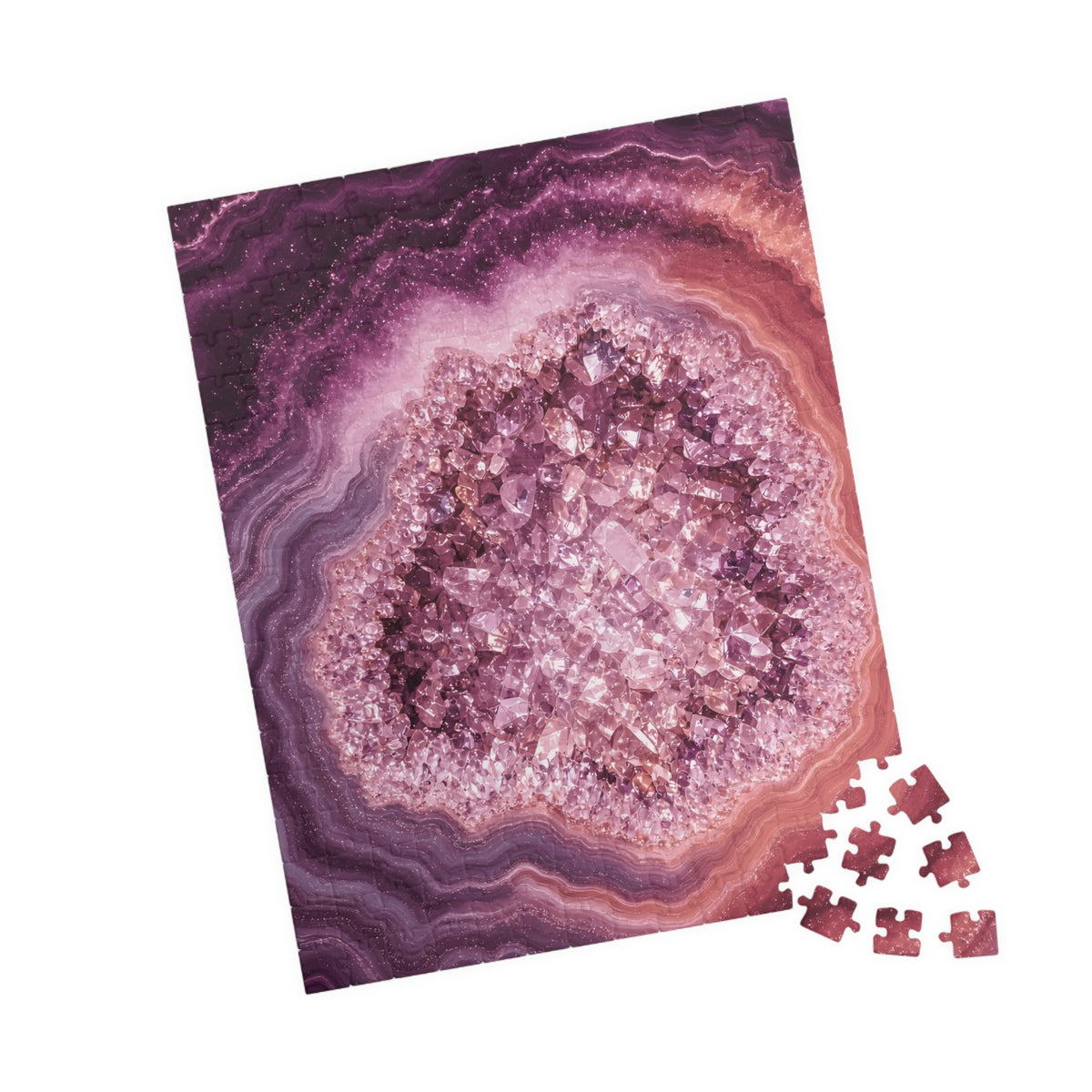 Geode Core - Rose Quartz Jigsaw Puzzle