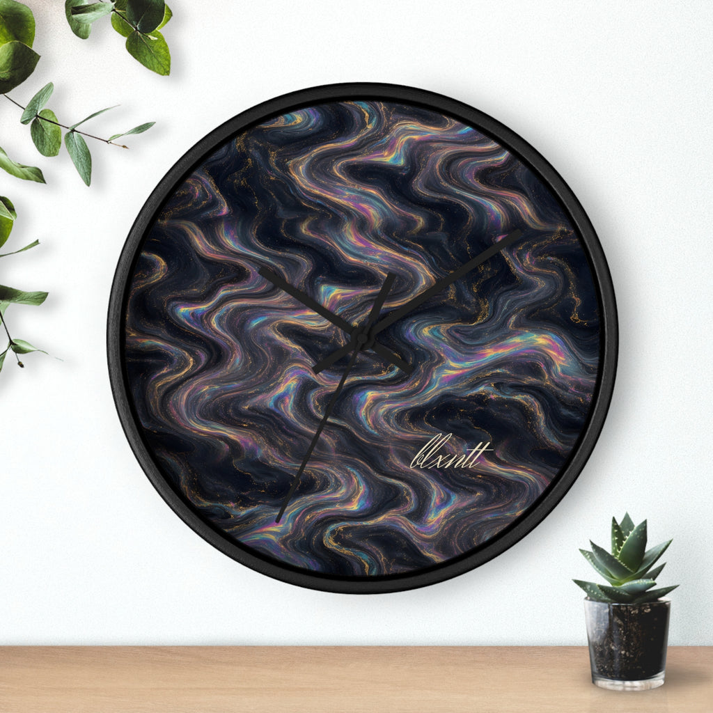Galaxy Iridescent Marble Wall Clock
