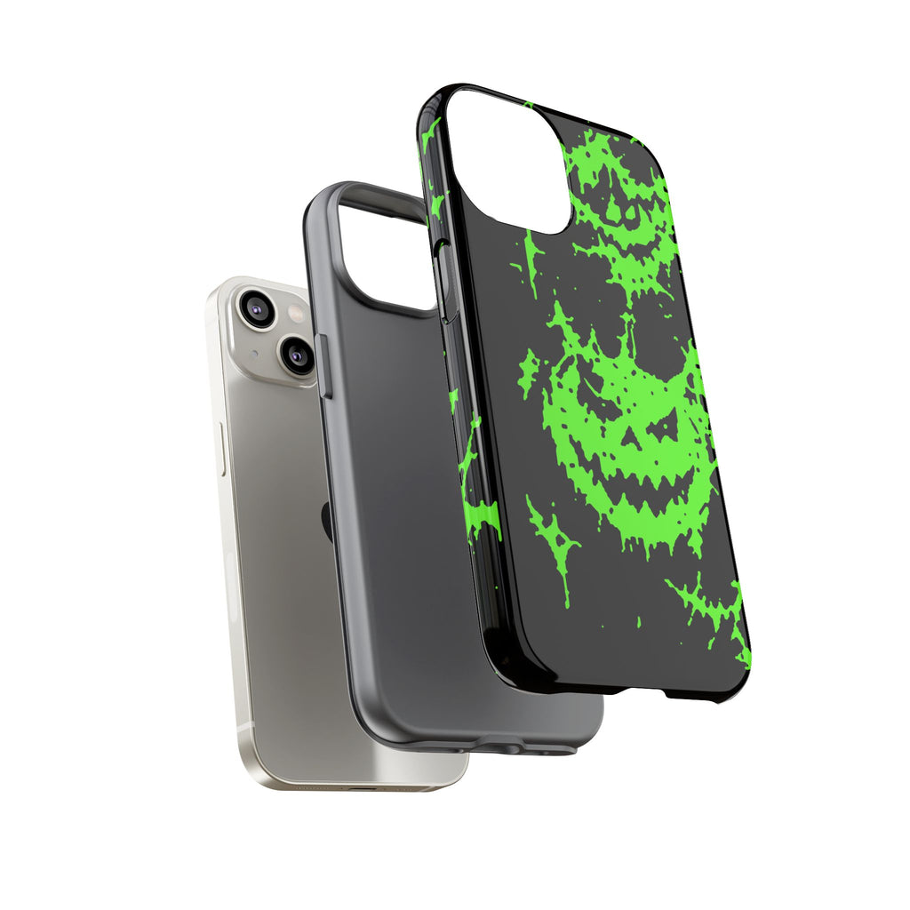 Green Spiderweb Pumpkin Phone Case