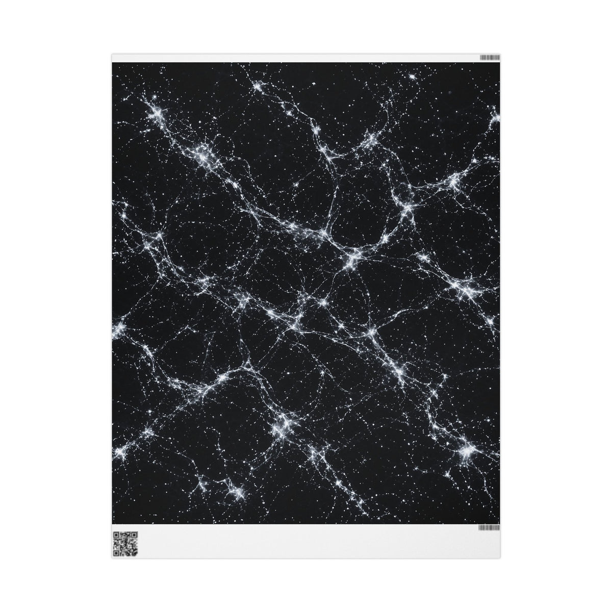 Neon Mycelium - Silver Ghost Wrapping Paper