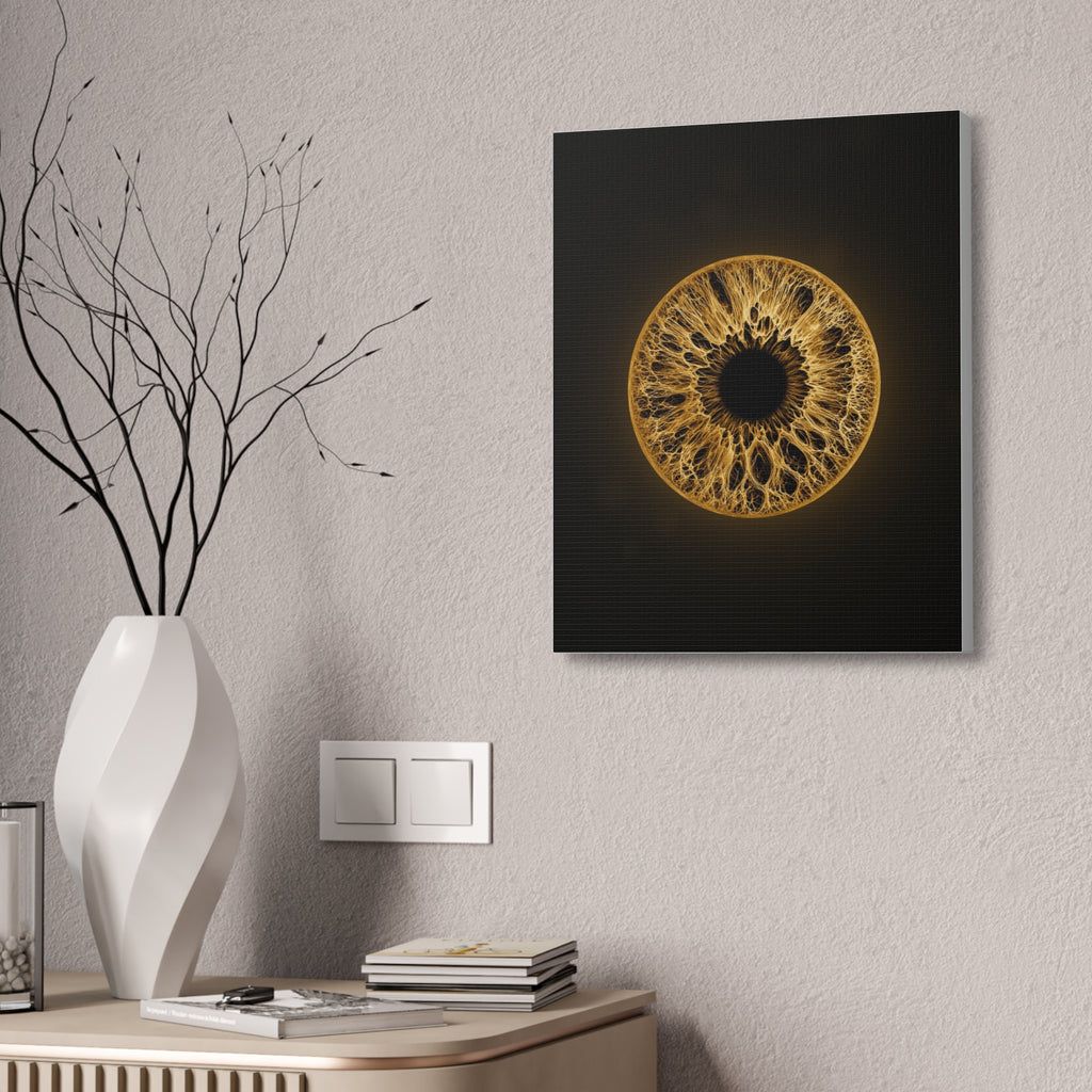 BLXNTT Iris – Lace Web Amber Glossy Canvas