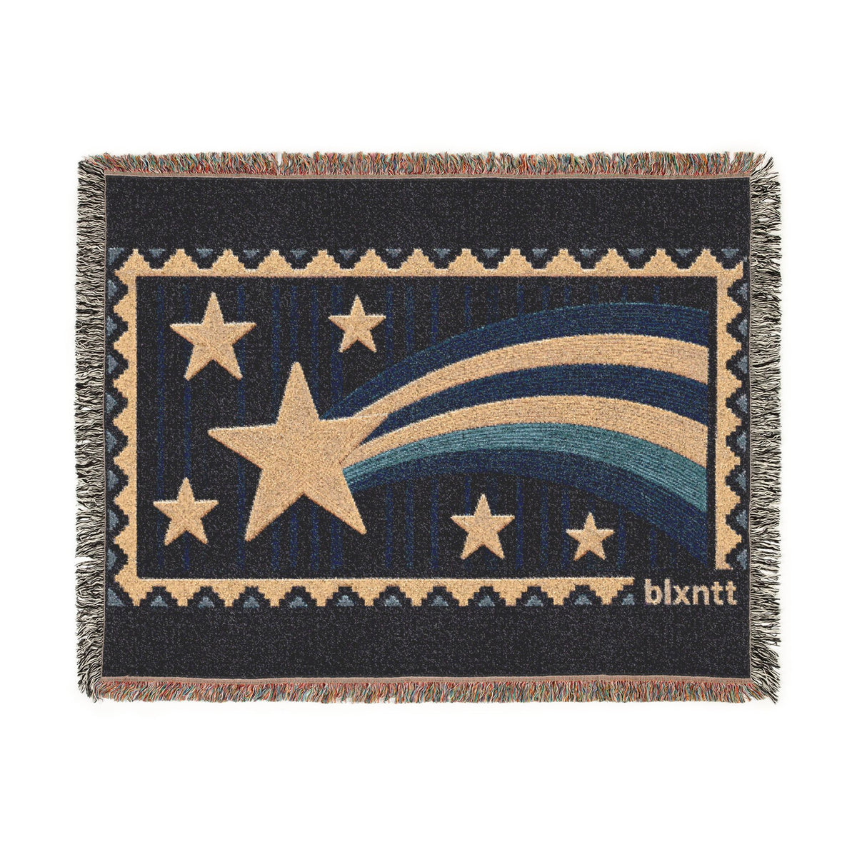 BLXNTT Blue Hippie Woven Blanket #2