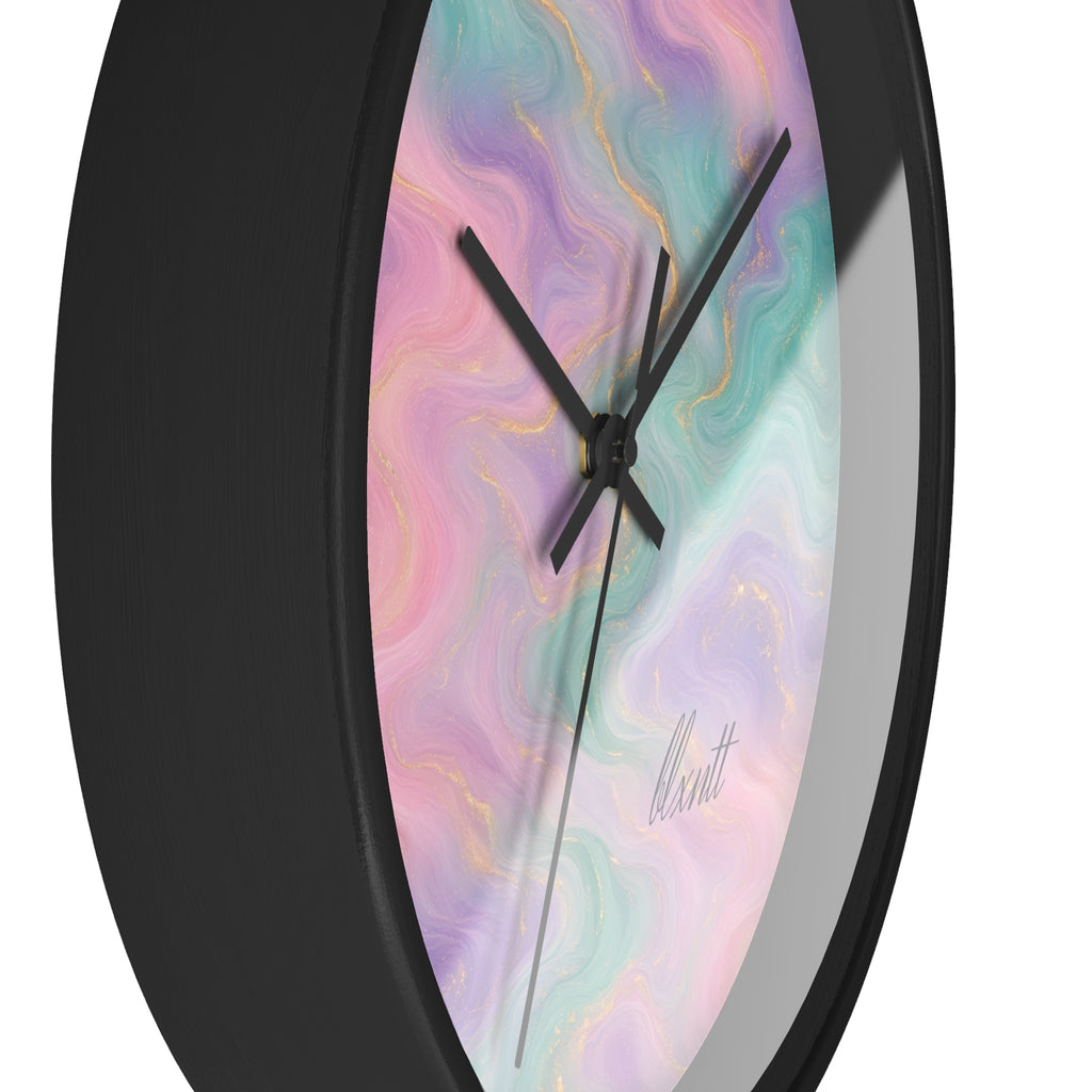Pastel Marble Wall Clock