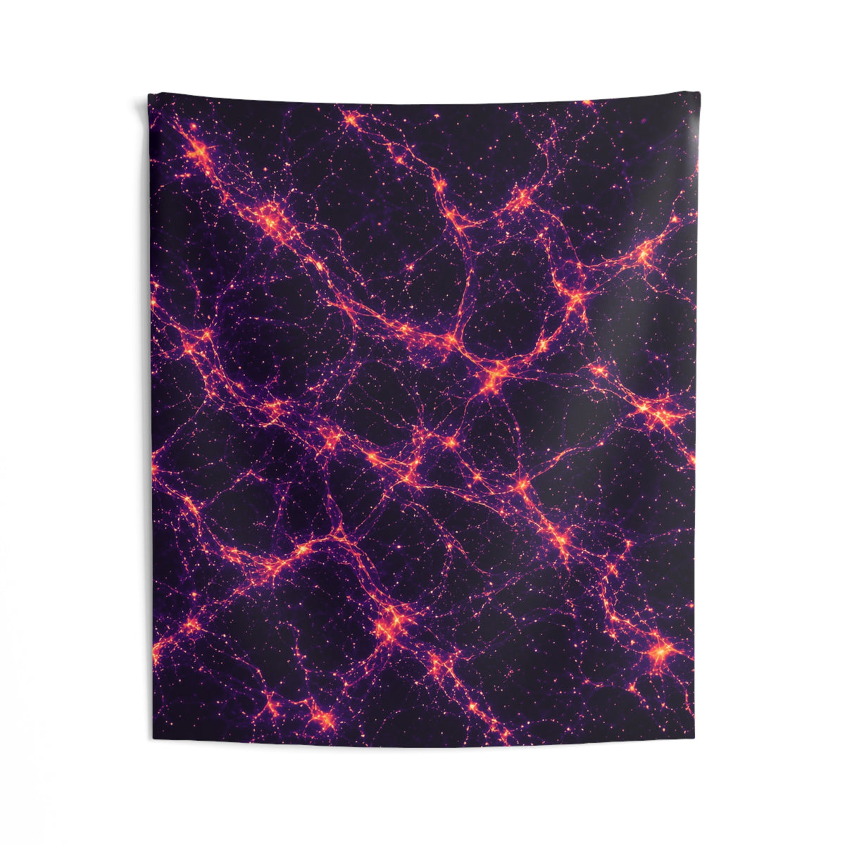 Neon Mycelium - Sunset Synapse Tapestry