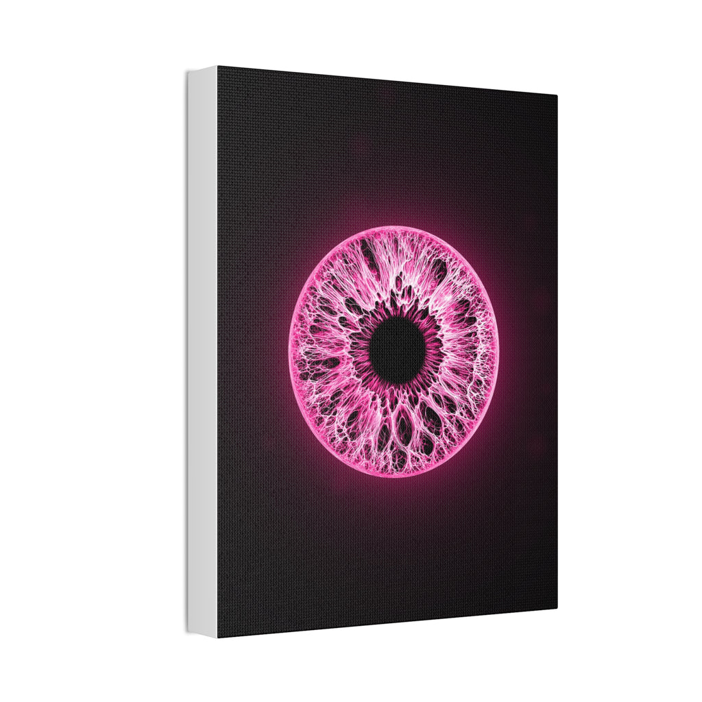 BLXNTT Iris – Lace Web Neon Pink Glossy Canvas