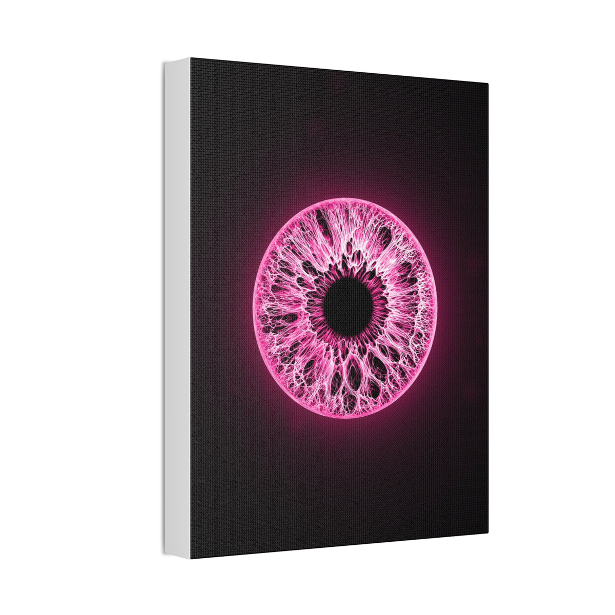 BLXNTT Iris – Lace Web Neon Pink Glossy Canvas