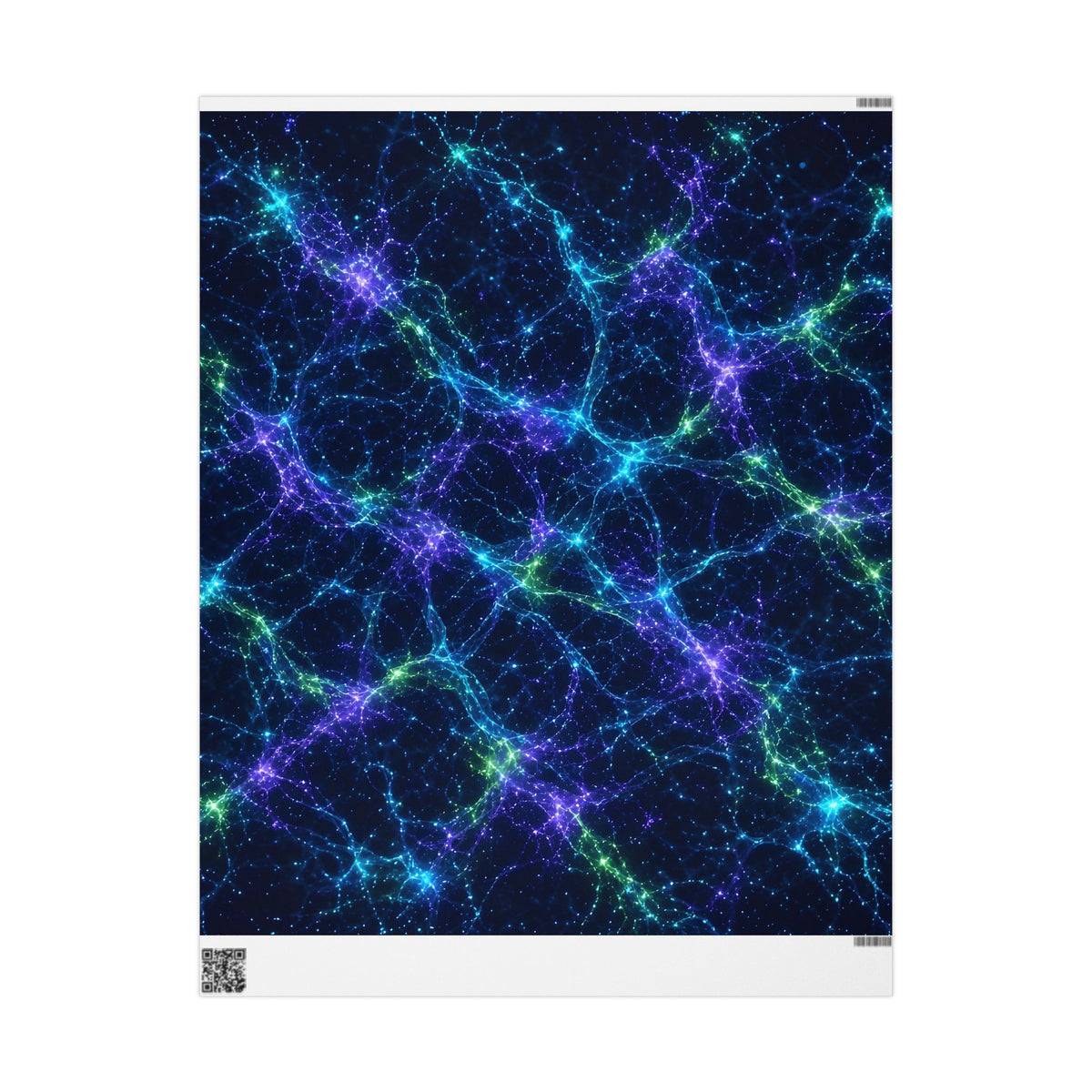 Neon Mycelium - Original Glow Wrapping Paper