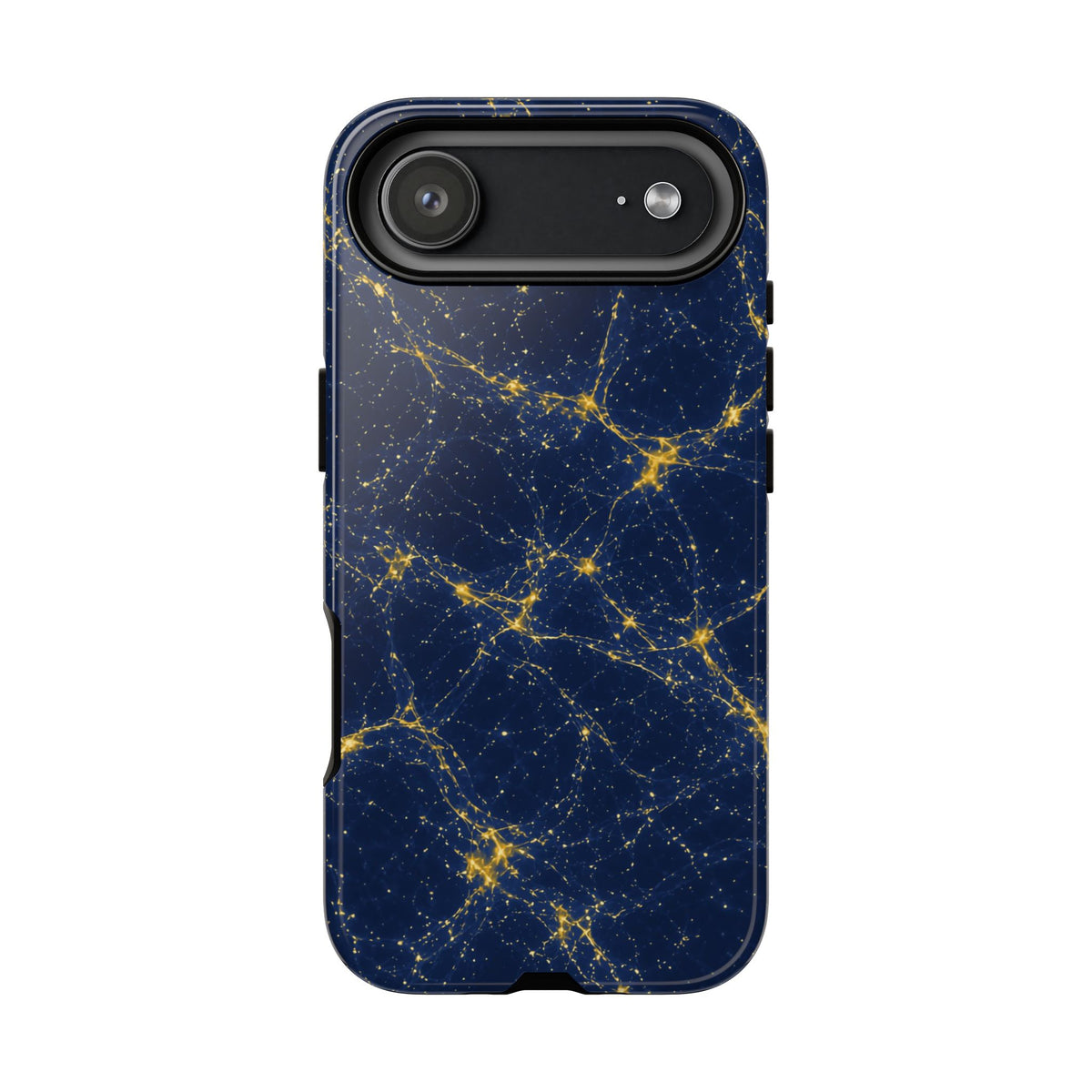 Neon Mycelium - Mustard Navy Phone Case
