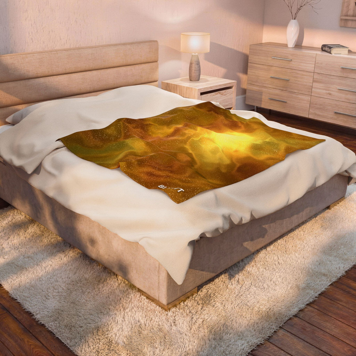 Yellow Rainbow Dream Blanket