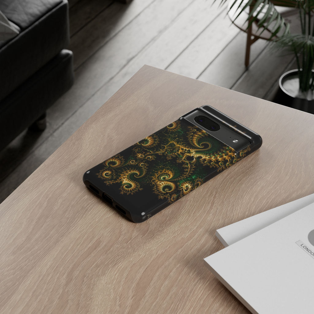 Copper Infinity - Emerald & Gold Phone Case