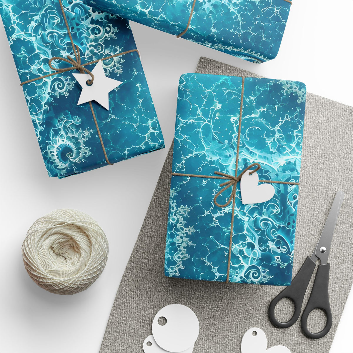 Copper Infinity - Lagoon Wrapping Paper