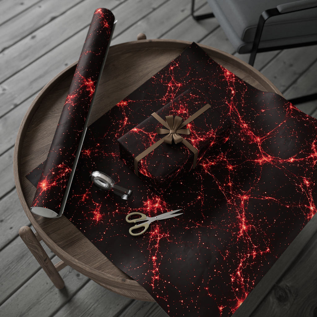 Neon Mycelium - Blood Moon Wrapping Paper
