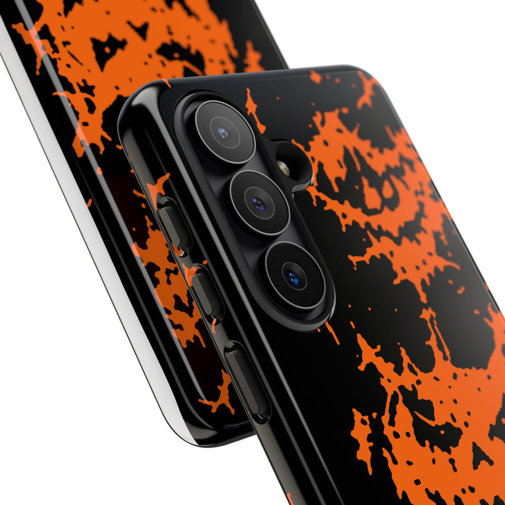 Orange Spiderweb Pumpkin Phone Case