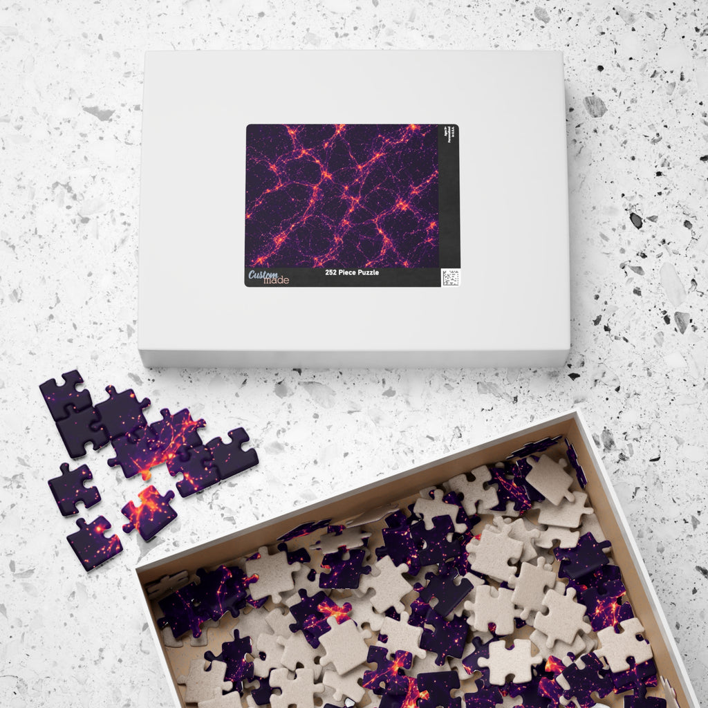 Neon Mycelium - Sunset Synapse Jigsaw Puzzle