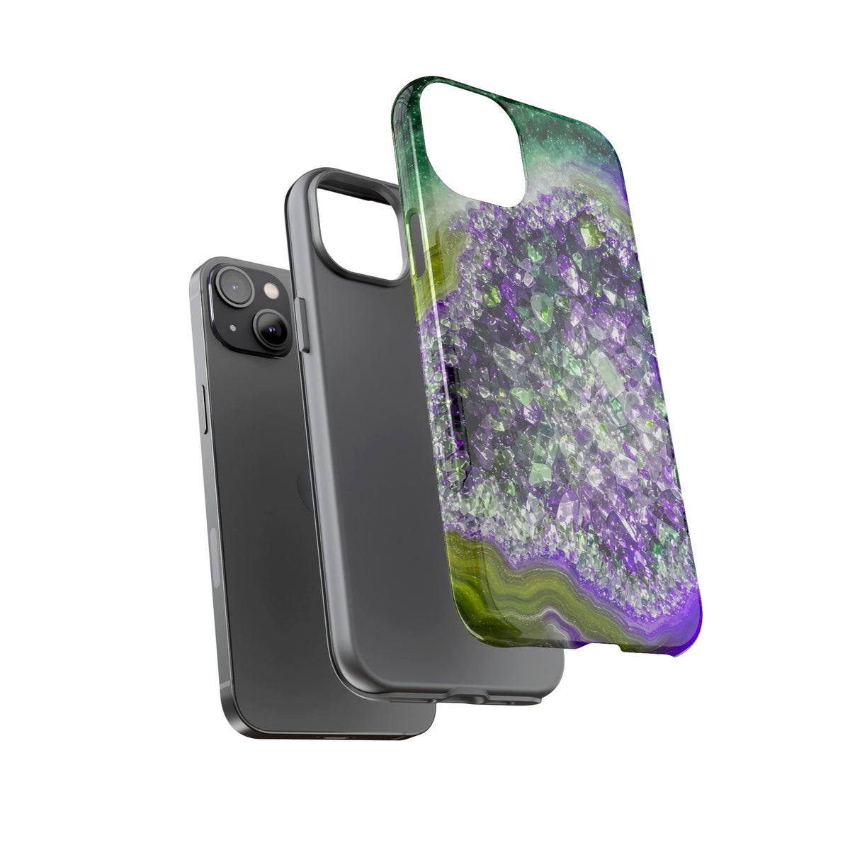 Geode Core - Ruby Emerald Phone Case