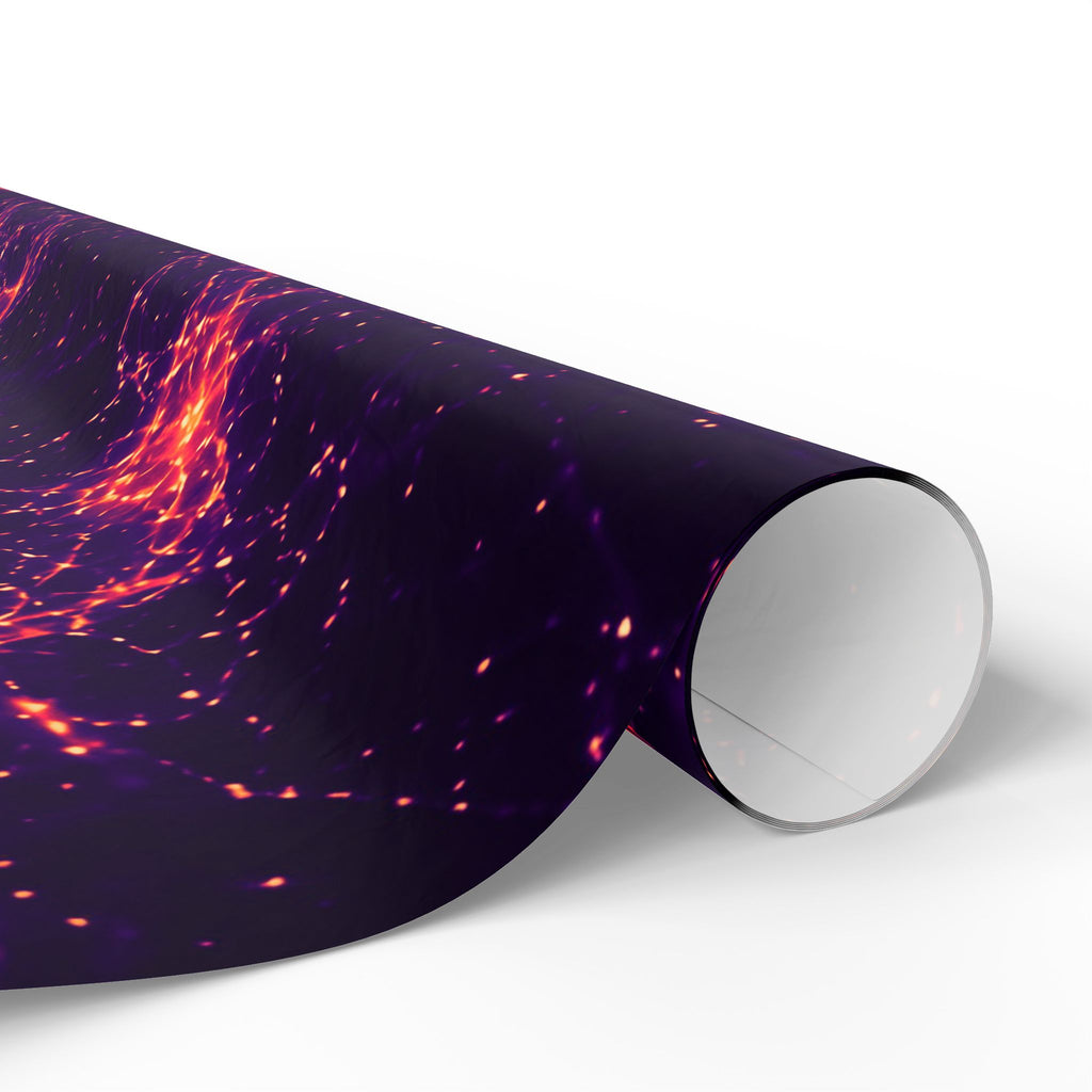 Neon Mycelium - Sunset Synapse Wrapping Paper